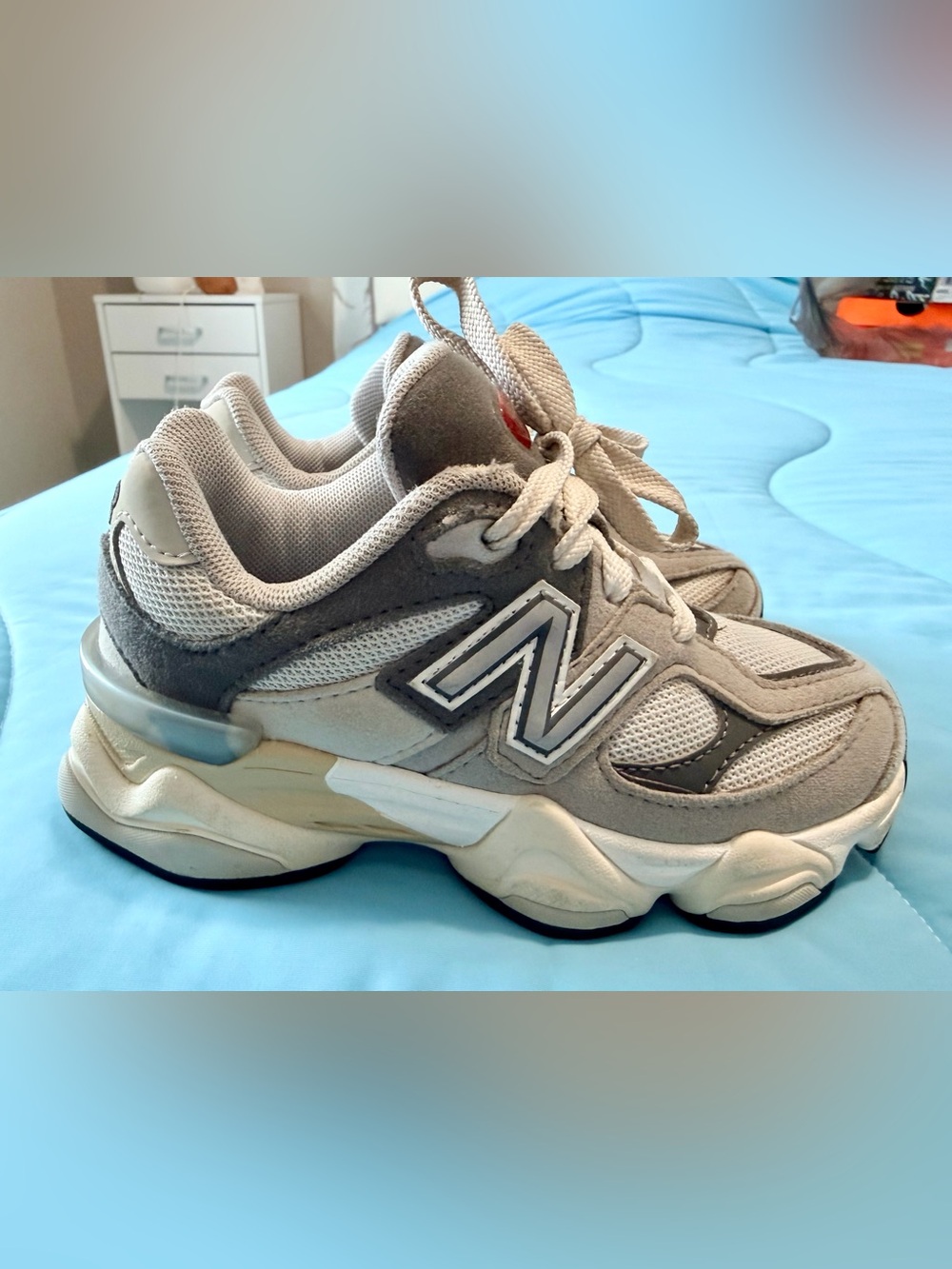 New Balance 9060 Kids Size 11 Raincloud Castlerock Sneakers
